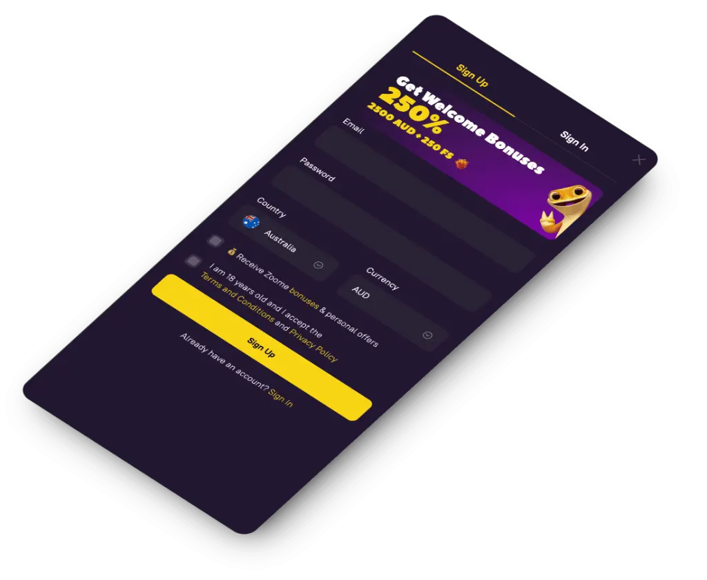 Zoome casino mobile version